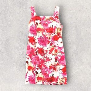 Petite Perceptions Bright Flowery Sleeveless Dress Size 10P